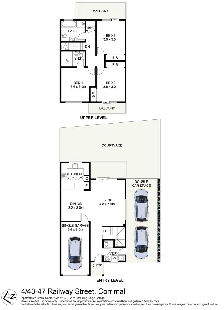 Floorplan of Homely townhouse listing, 4/43-47 Railway Street, Corrimal NSW 2518