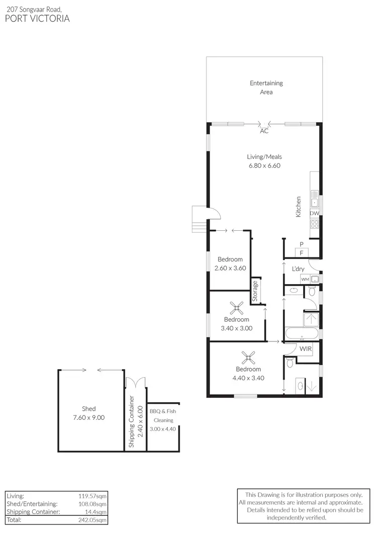 Floorplan of Homely house listing, 207 Songvaar Road, Port Victoria SA 5573