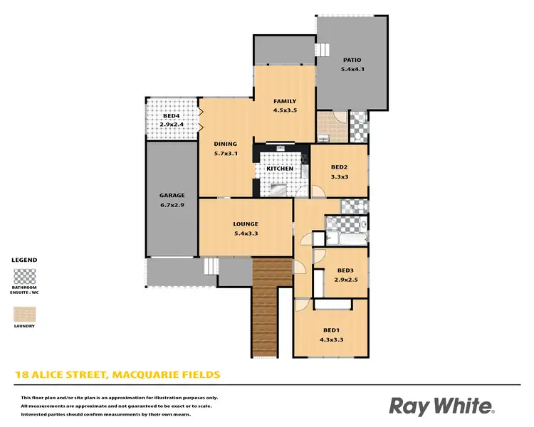 Floorplan of Homely house listing, 18 Alice Street, Macquarie Fields NSW 2564