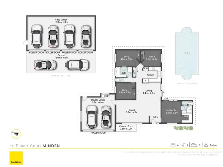 Floorplan of Homely house listing, 10 Eckart Court, Minden QLD 4311