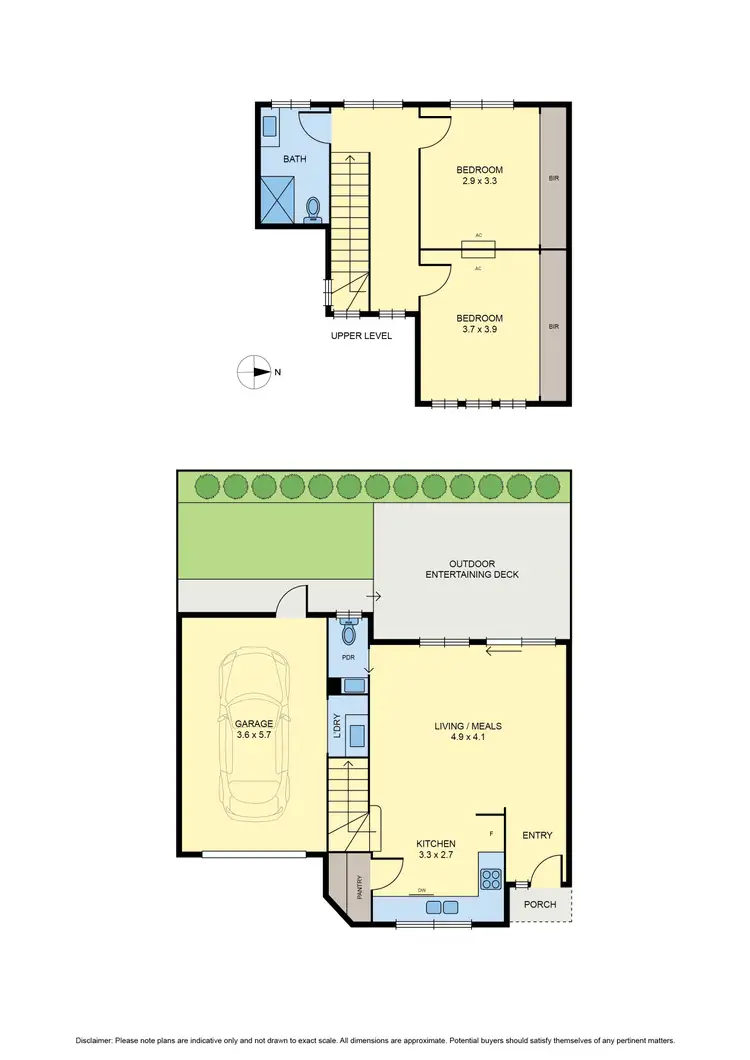 Floorplan of Homely townhouse listing, 4/11 Rhodes Parade, Pascoe Vale VIC 3044