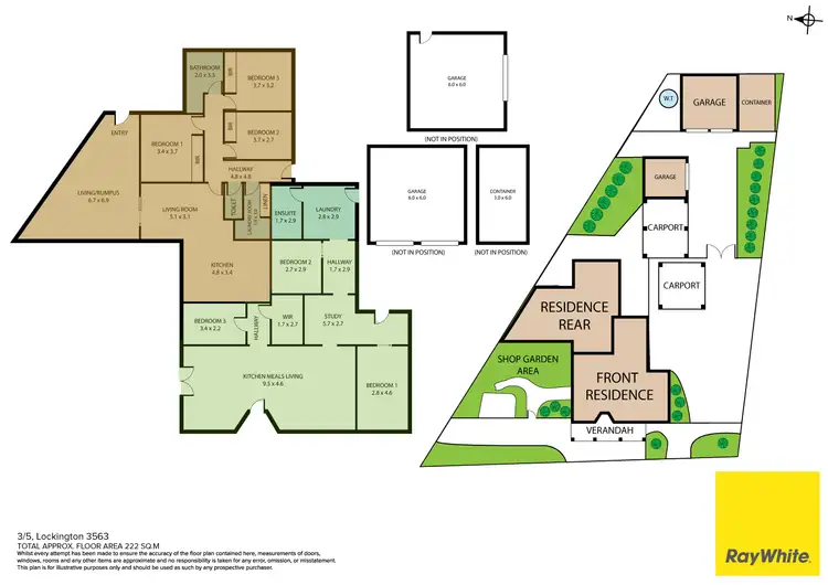 Floorplan of Homely house listing, 3-5 Lockington Road, Lockington VIC 3563