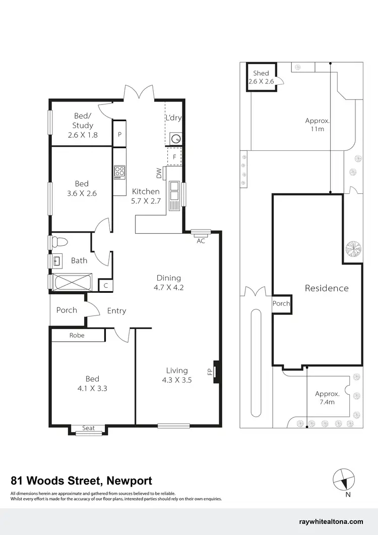 Floorplan of Homely house listing, 81 Woods Street, Newport VIC 3015