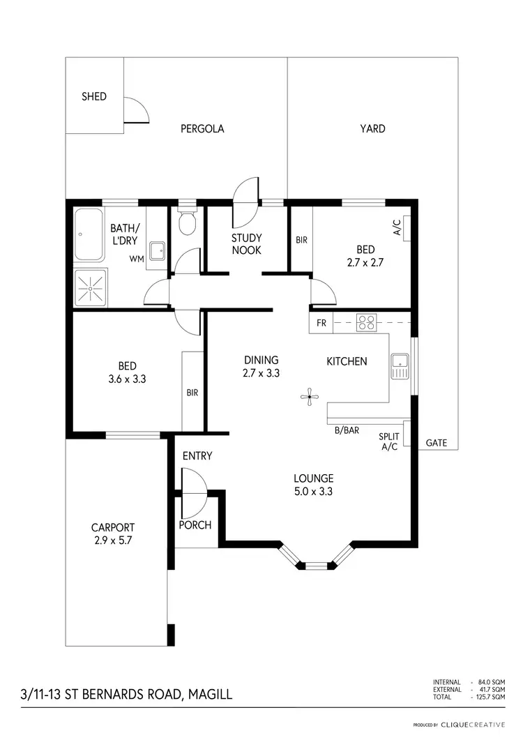 Floorplan of Homely unit listing, 3/11-13 St Bernards Road, Magill SA 5072
