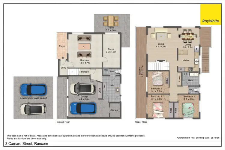 Floorplan of Homely house listing, 3 Camaro Street, Runcorn QLD 4113
