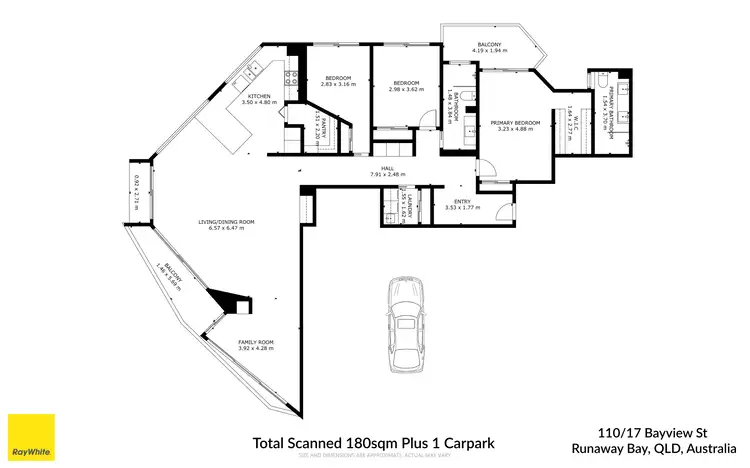 Floorplan of Homely apartment listing, 110/17 Bayview Street, Runaway Bay QLD 4216