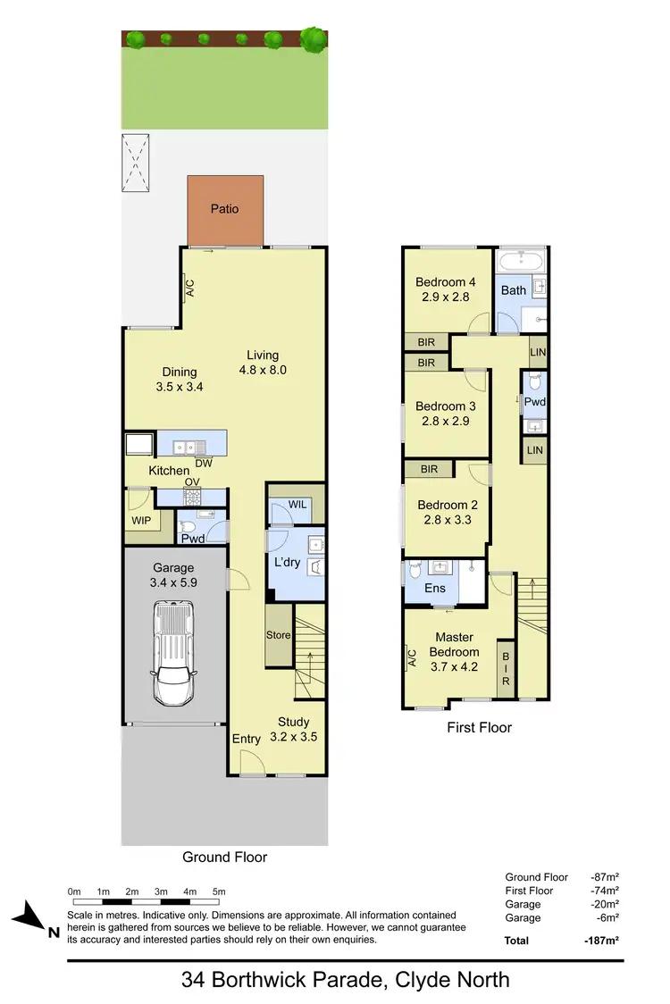 Floorplan of Homely townhouse listing, 34 Borthwick Parade, Clyde North VIC 3978