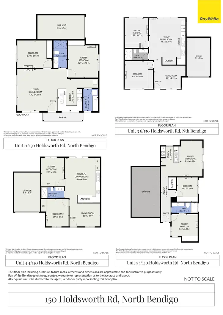 Floorplan of Homely unit listing, 150 Holdsworth Road, North Bendigo VIC 3550