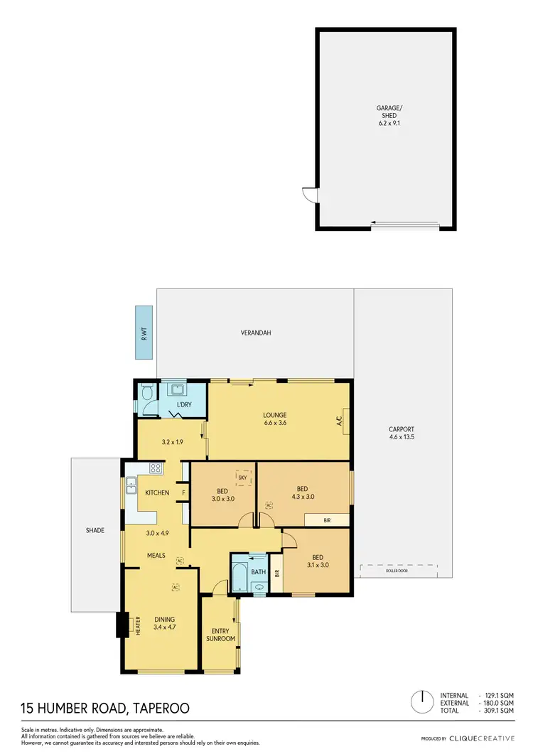 Floorplan of Homely house listing, 15 Humber Road, Taperoo SA 5017