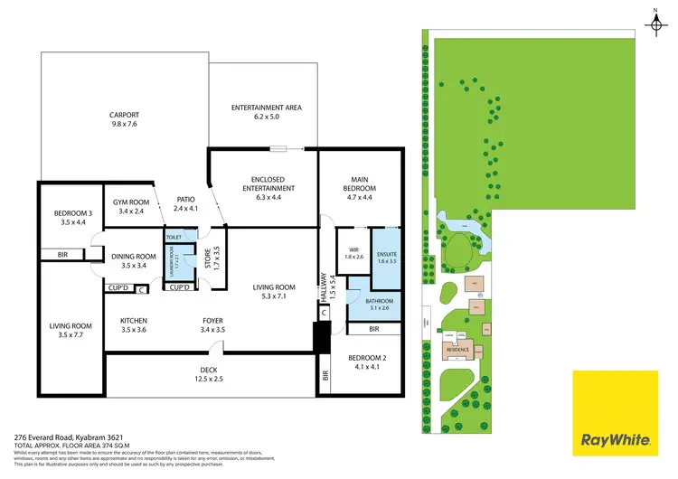 Floorplan of Homely rural property listing, 276 Everard Road, Kyabram VIC 3620