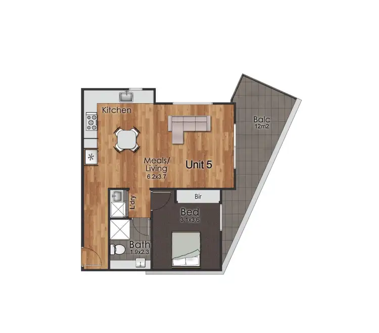 Floorplan of Homely unit listing, 7/226 Gower Street, Preston VIC 3072