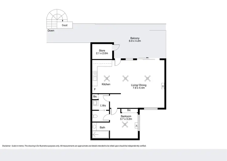 Floorplan of Homely unit listing, 6/10 Frederick Street, Broome WA 6725