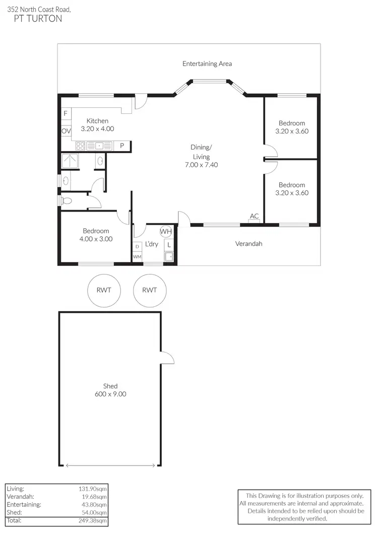 Floorplan of Homely house listing, 352 North Coast Road, Point Turton SA 5575