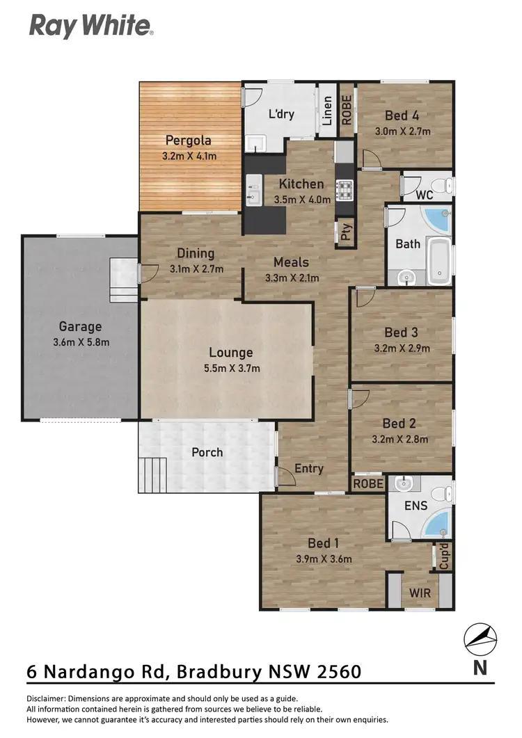 Floorplan of Homely house listing, 6 Nardango Road, Bradbury NSW 2560