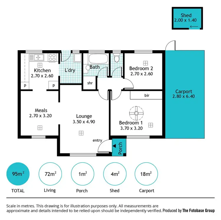 Floorplan of Homely unit listing, 10/310-312 Military Road, Semaphore Park SA 5019