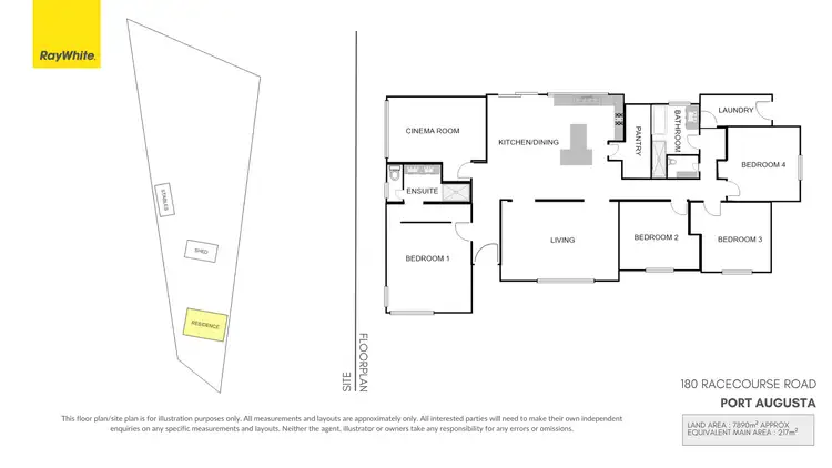 Floorplan of Homely house listing, 180 Racecourse Road, Port Augusta SA 5700