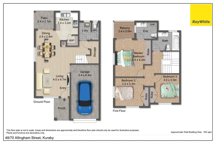 Floorplan of Homely townhouse listing, 48/70 Allingham Street, Kuraby QLD 4112