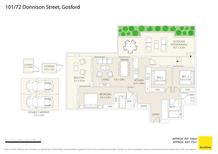 Floorplan of Homely apartment listing, 101/72 Donnison Street, Gosford NSW 2250