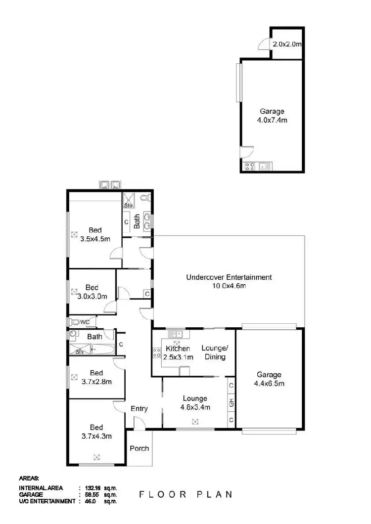 Floorplan of Homely house listing, 22 Castres Street, Glynde SA 5070