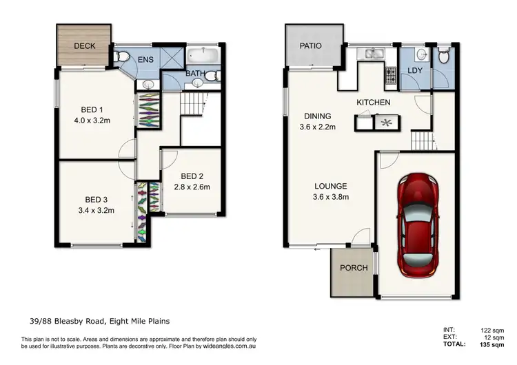 Floorplan of Homely townhouse listing, 39/88 Bleasby Road, Eight Mile Plains QLD 4113