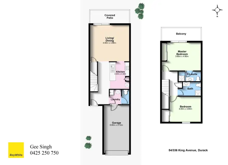 Floorplan of Homely house listing, 54/336 King Avenue, Durack QLD 4077