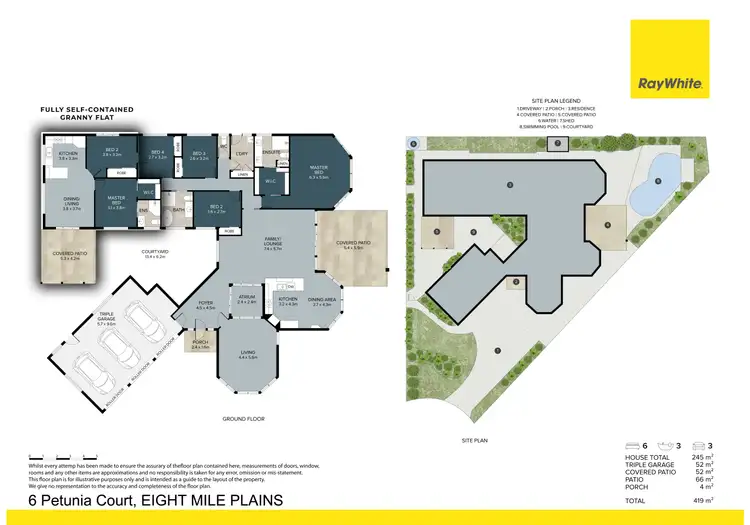 Floorplan of Homely house listing, 6 Petunia Court, Eight Mile Plains QLD 4113