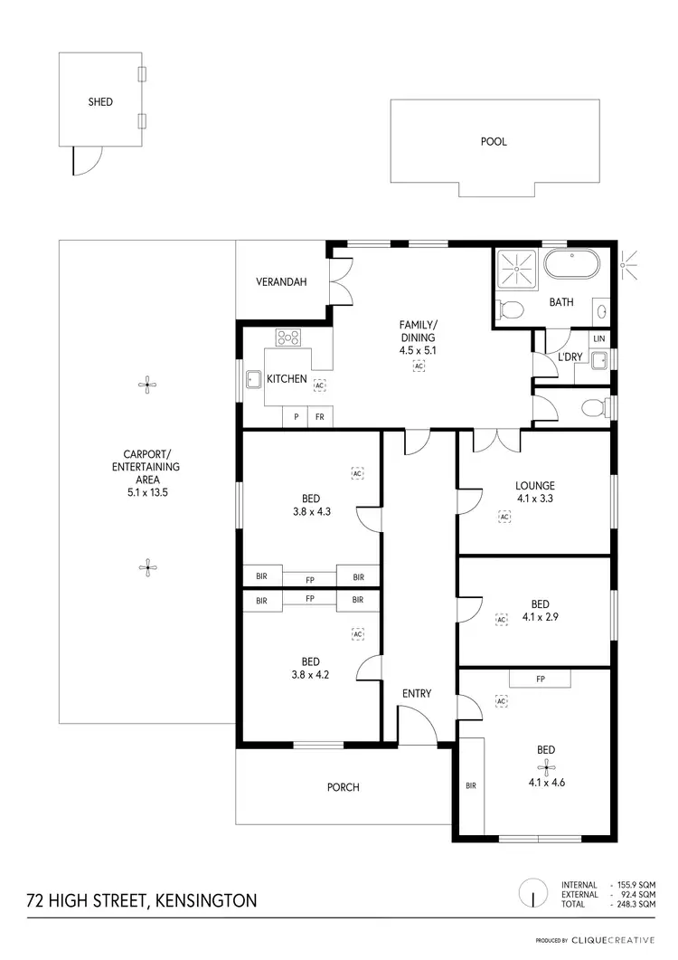 Floorplan of Homely house listing, 72 High Street, Kensington SA 5068