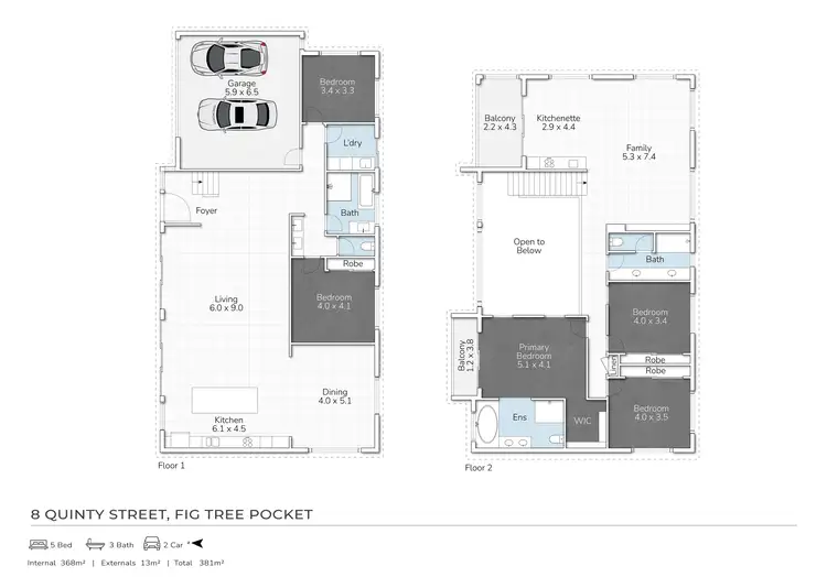 Floorplan of Homely house listing, 8 Quinty Street, Fig Tree Pocket QLD 4069