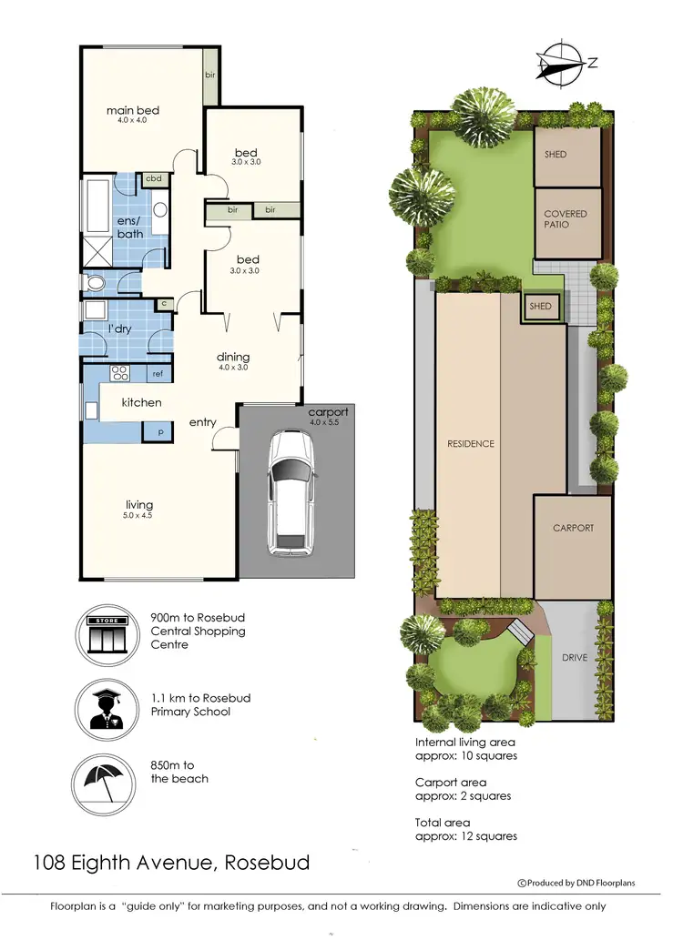 Floorplan of Homely house listing, 108 Eighth Avenue, Rosebud VIC 3939