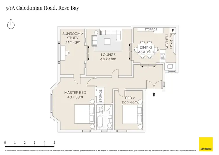 Floorplan of Homely apartment listing, 5/1A Caledonian Road, Rose Bay NSW 2029