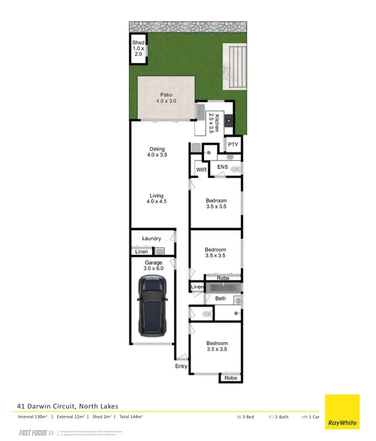 Floorplan of Homely house listing, 41 Darwin Circuit, North Lakes QLD 4509