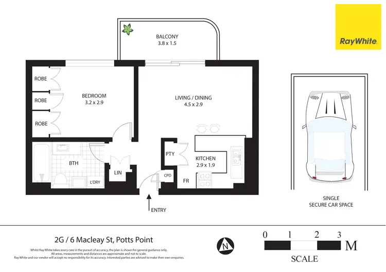 Floorplan of Homely apartment listing, 2G/6 Macleay Street, Potts Point NSW 2011