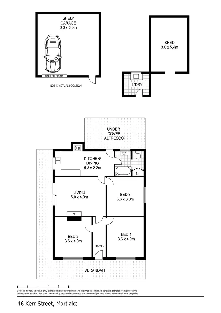 Floorplan of Homely house listing, 46 Kerr Street, Mortlake VIC 3272