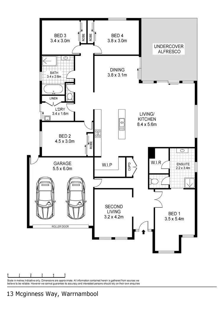 Floorplan of Homely house listing, 13 McGinness Way, Warrnambool VIC 3280