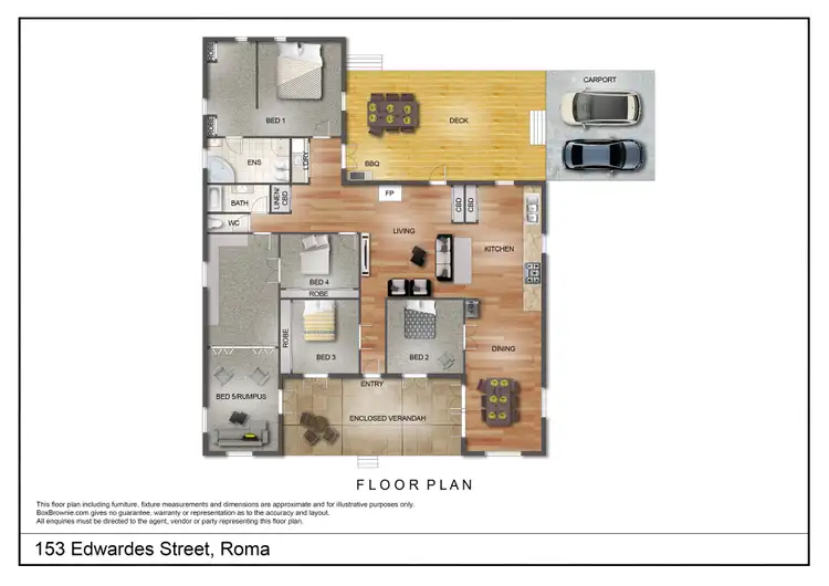 Floorplan of Homely house listing, 153 Edwardes Street, Roma QLD 4455