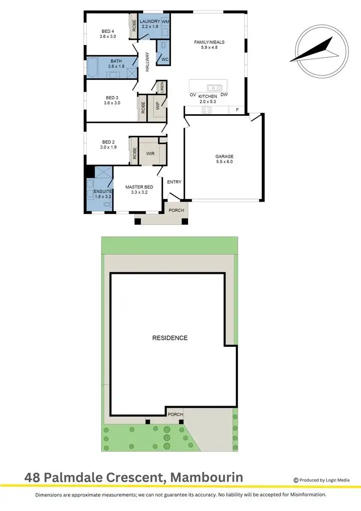 Floorplan of Homely house listing, 48 Palmdale Crescent, Mambourin VIC 3024