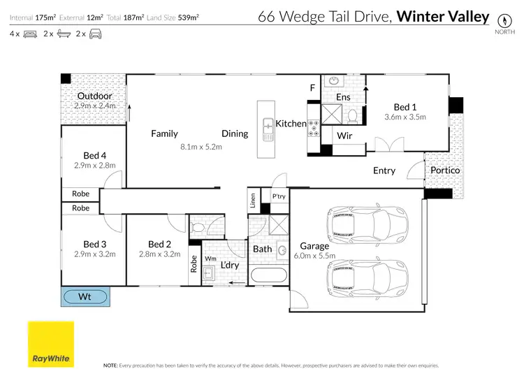 Floorplan of Homely house listing, 66 Wedge Tail Drive, Winter Valley VIC 3358