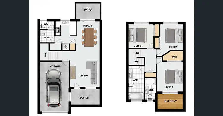 Floorplan of Homely townhouse listing, 5/16 Bluebird Avenue, Ellen Grove QLD 4078