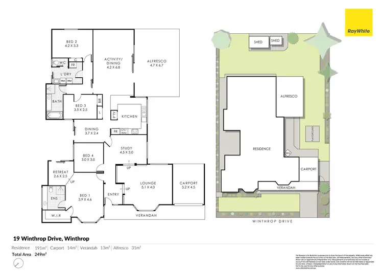 Floorplan of Homely house listing, 19 Winthrop Drive, Winthrop WA 6150