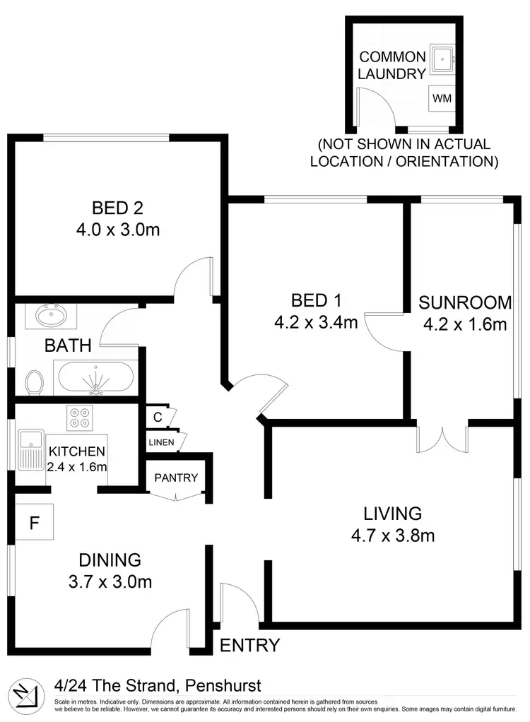 Floorplan of Homely apartment listing, 4/24 The Strand, Penshurst NSW 2222