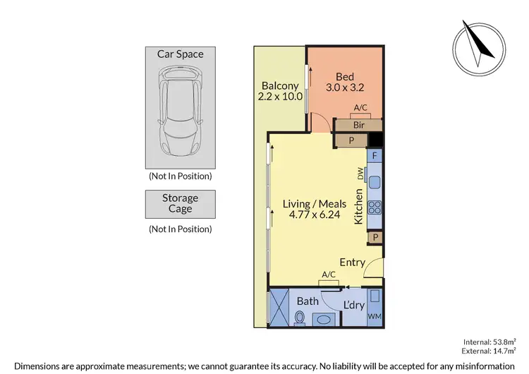 Floorplan of Homely apartment listing, 201/8 Michael Street, Brunswick VIC 3056