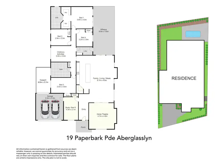 Floorplan of Homely house listing, 19 Paperbark Parade, Aberglasslyn NSW 2320