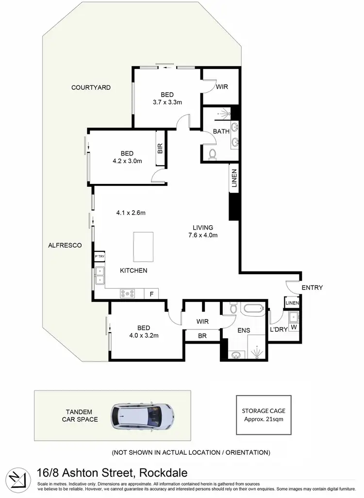Floorplan of Homely apartment listing, 16/8 Ashton Street, Rockdale NSW 2216