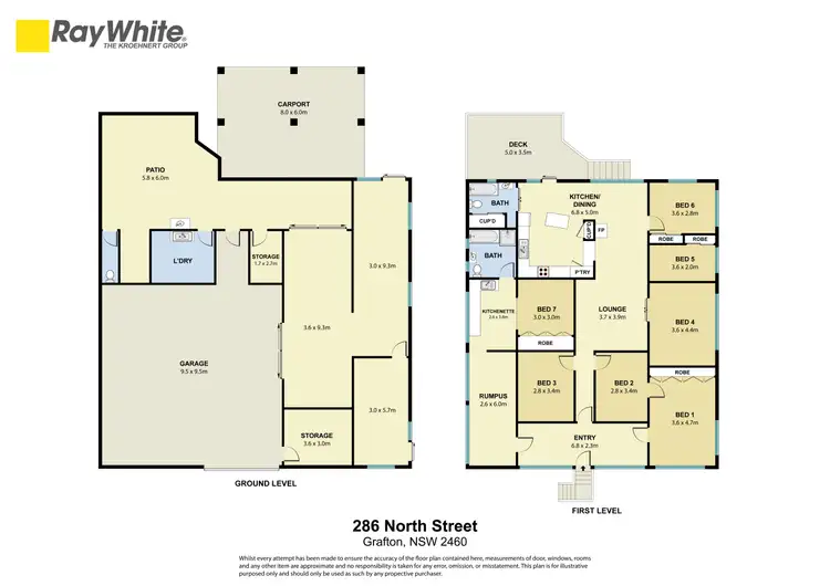 Floorplan of Homely house listing, 286 North Street, Grafton NSW 2460