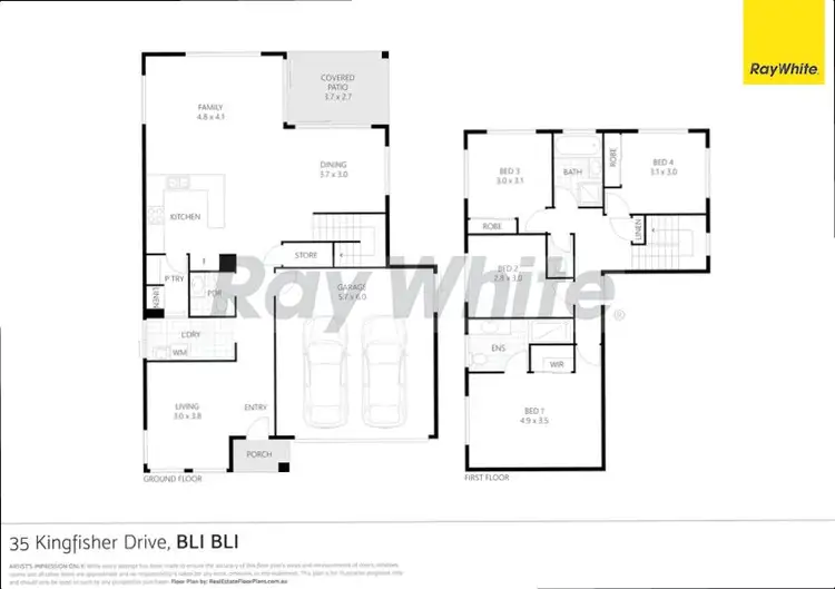 Floorplan of Homely house listing, 35 Kingfisher Drive, Bli Bli QLD 4560