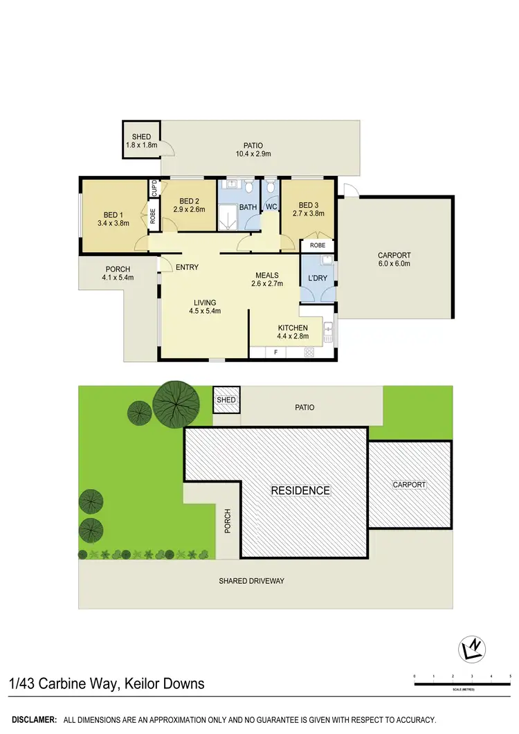 Floorplan of Homely house listing, 1/43 Carbine Way, Keilor Downs VIC 3038