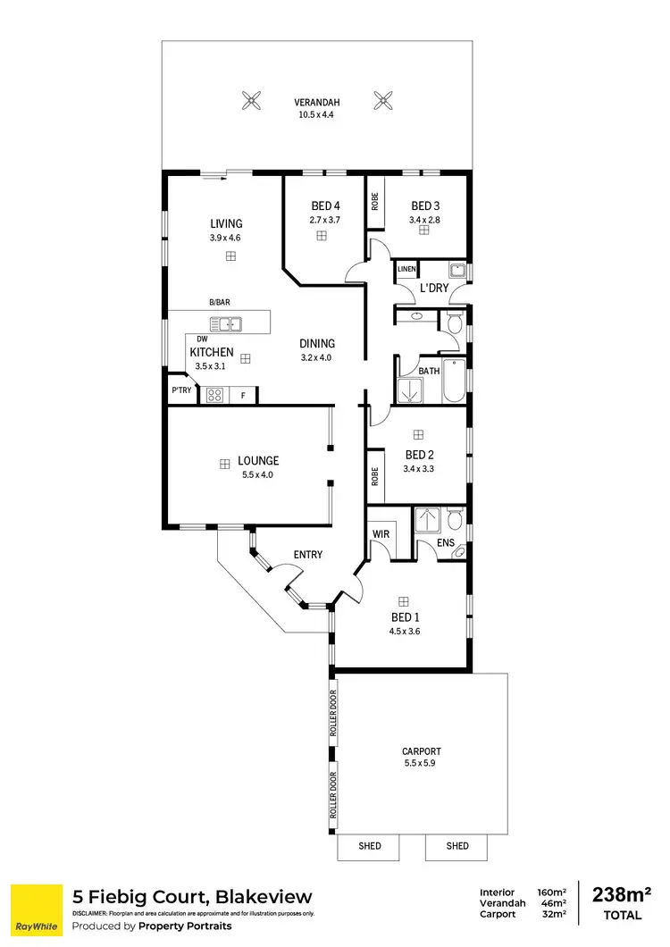 Floorplan of Homely house listing, 5 Fiebig Court, Blakeview SA 5114