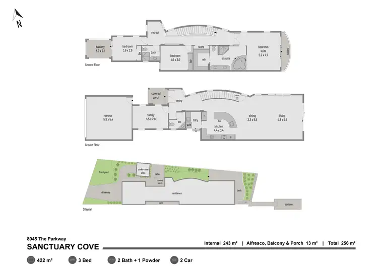 Floorplan of Homely house listing, 8045 The Parkway, Sanctuary Cove QLD 4212