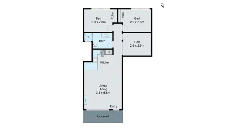 Floorplan of Homely unit listing, 6/1802-1806 Dandenong Road, Clayton VIC 3168