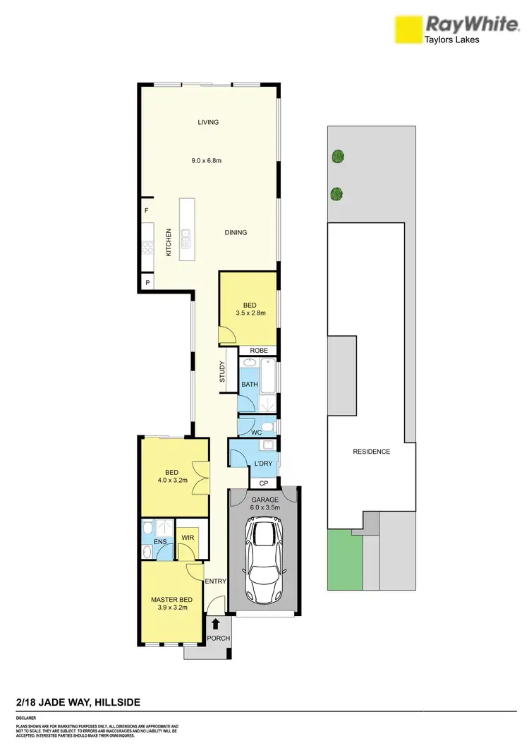 Floorplan of Homely unit listing, 2/18 Jade Way, Hillside VIC 3037